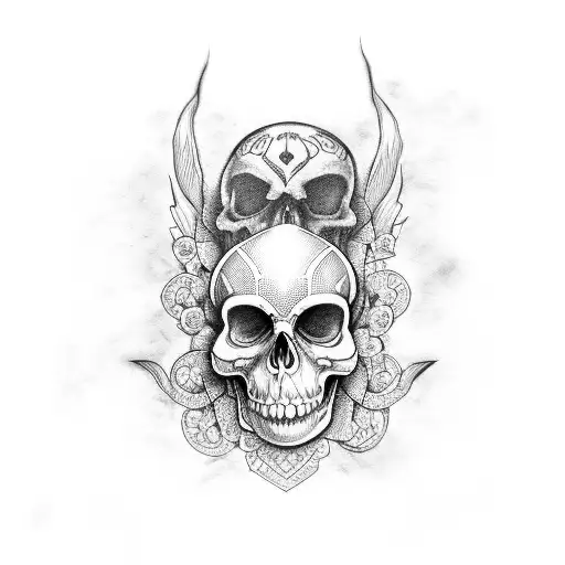 Scull With Indian Customr