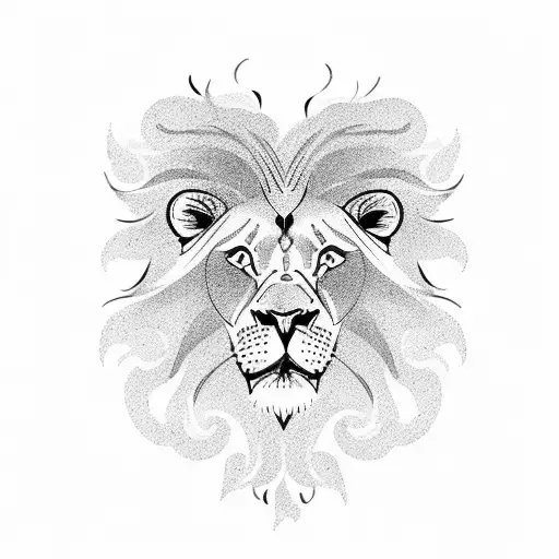 Small Minimalist Lion