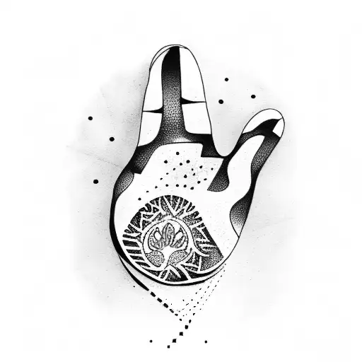 Bear Paw With Symbol