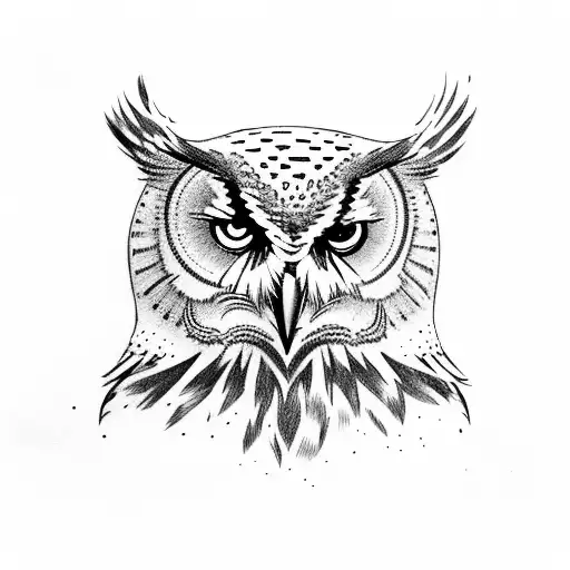 Owl Looking At Space