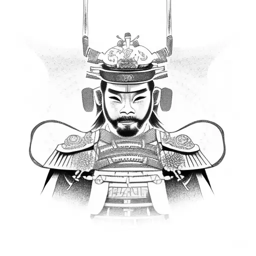 Samurai With Japanese Numbers Included