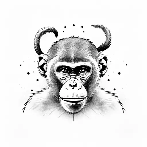 Monkey With A Hidden W