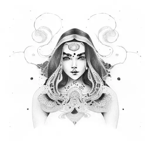 Grandmother Line Art