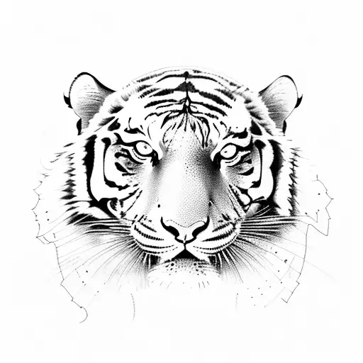 Tiger With An Hourglass