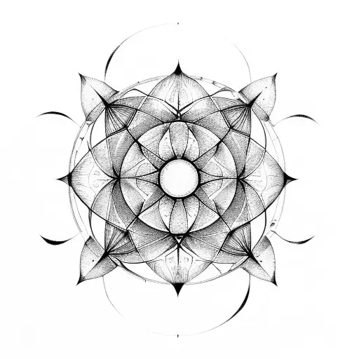 Spiritual Sacred Geometry Butterfly Moon Phases