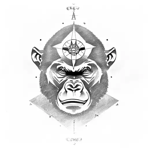 Gorilla Compass Rose