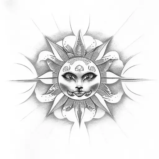 Tattoo Which Represents Purity & Sun