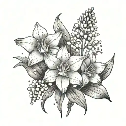 Daffodils And Lily Of The Valley Minimalist