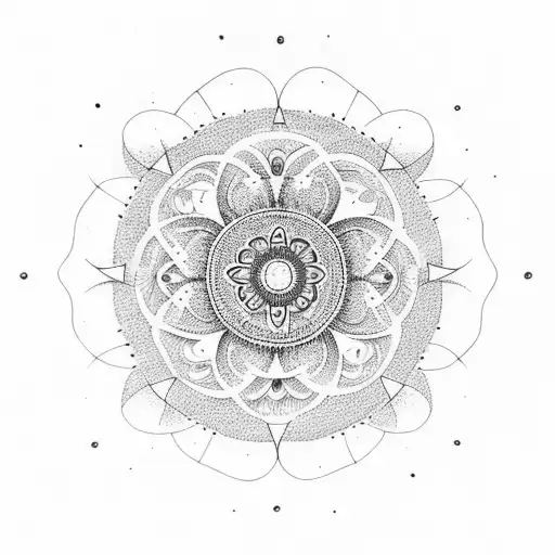 A Dotwork Mandala Inspired By The Mysteries Of Space