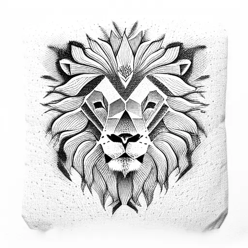 Lion On A Pillow