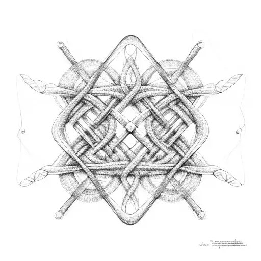 A Minimalist Design Of A Dna Double Helix Intertwined With Waves