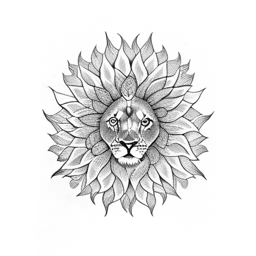 Lion Sunflower Crown