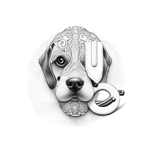 Letter A With Pacifier And Dog Paw