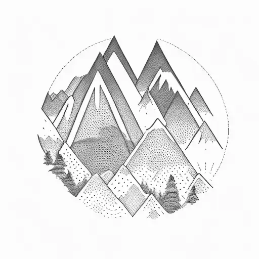 A Majestic Mountain Range Bowing In Reverence