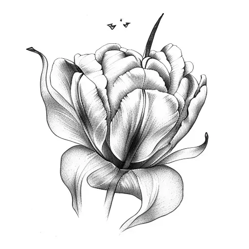 Tulip With The Word Believe