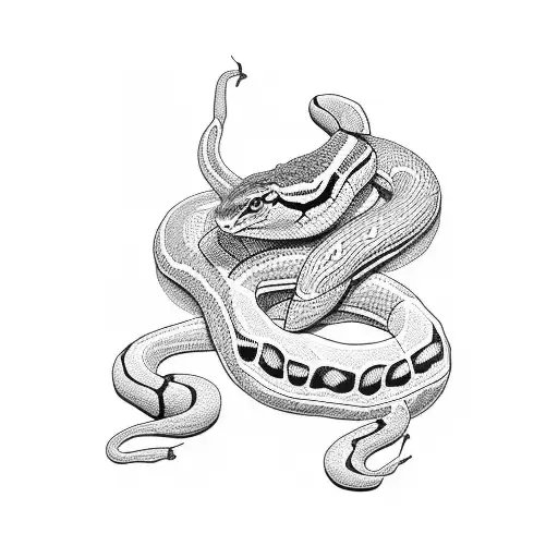 A Dotwork Illustration Of Chris Bumstead Bench Pressing A Snake