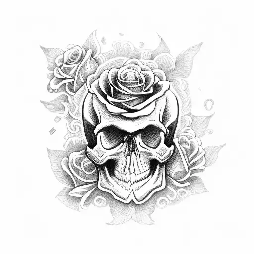 Skull And Roses