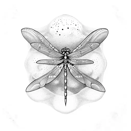 Moon Flower Dragonfly