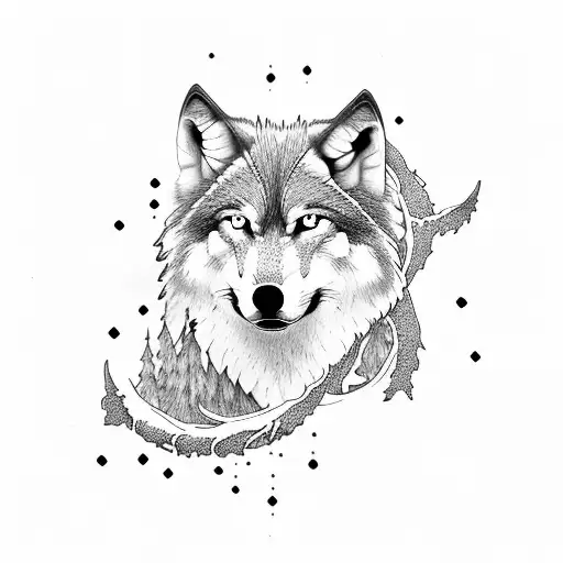 Wolf Forest Moon Family