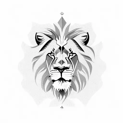 Lion With Macedonian Flag On Face