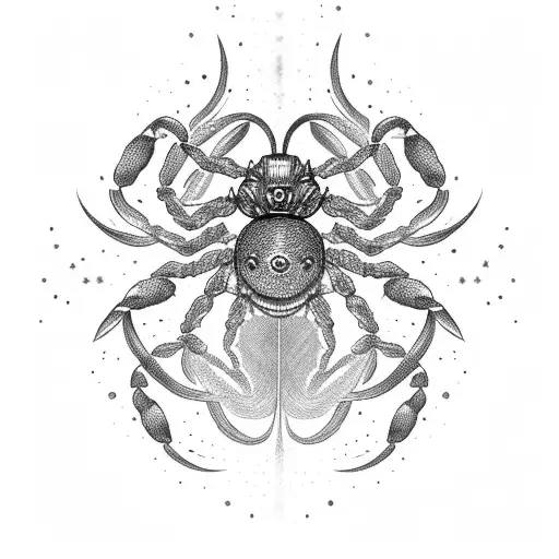 A Celestial Scorpion Surrounded By Galaxies