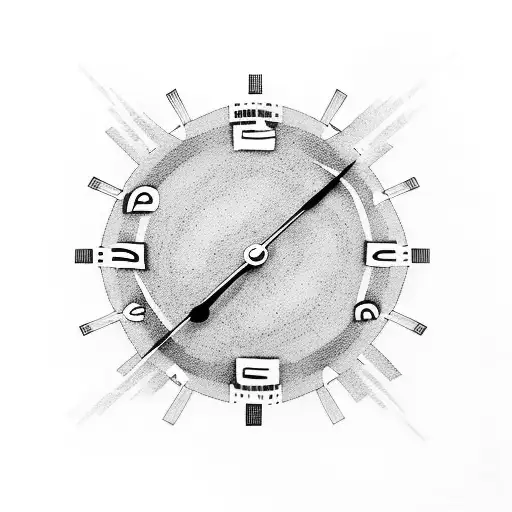 Clock In Eye With Race Flag