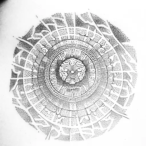 Oriental Sun Pattern