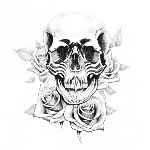 Skull And Roses