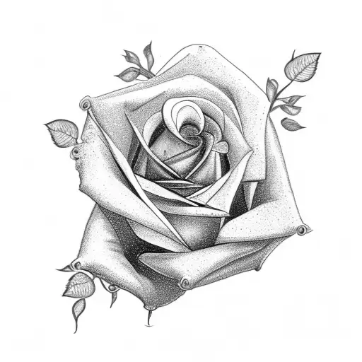 Pink Rose With The Phrase Leave Me Again As The Stem