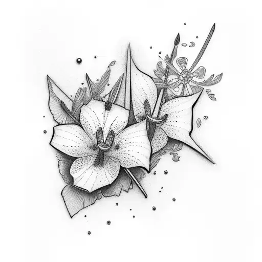 Sword Flowers Colibri