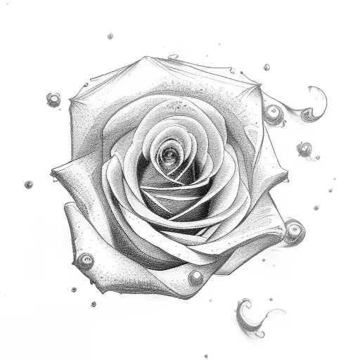 The Word Mom With A Rose