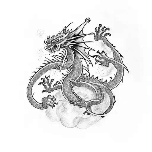 Dragon With Hasma Hand