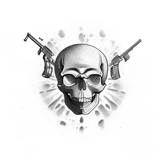 Skull And Gun