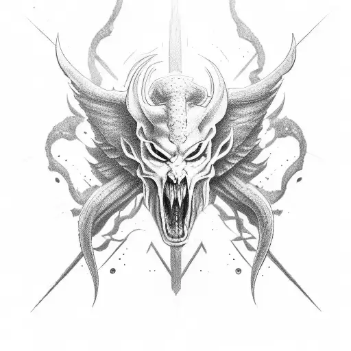 A Full Body Demigod That Is Half Angel And Half Demon