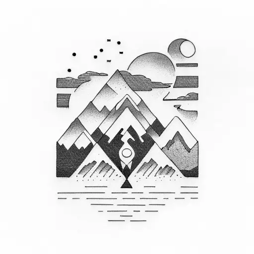 Mountain Sunset Airplane