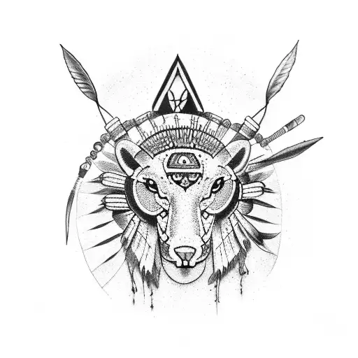 Full Arm Sleeve Native American Themed