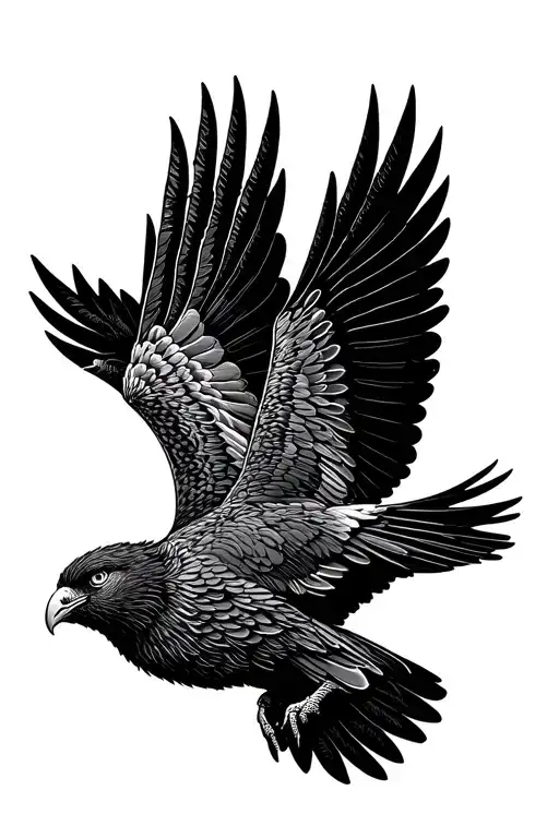 Kea Bird Landing Bird Flying Away