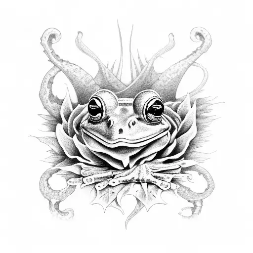 Frog Rose Dragon