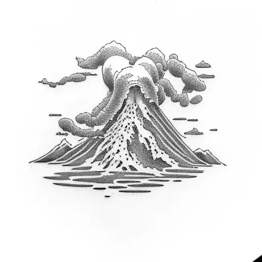 Volcano And Bonsai Tree Band