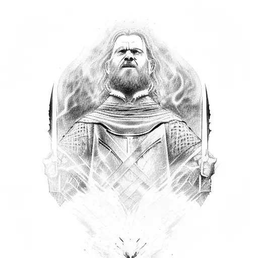 An Epic Battle Scene Between The Fellowship Of The Ring And The Sith Lords