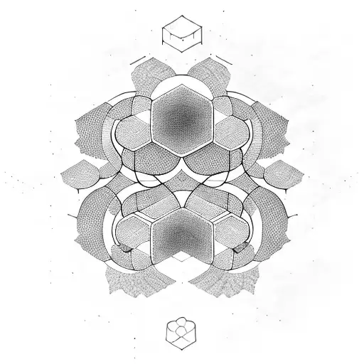 Repetitive Hexagon Pattern Incorporating Space Elements
