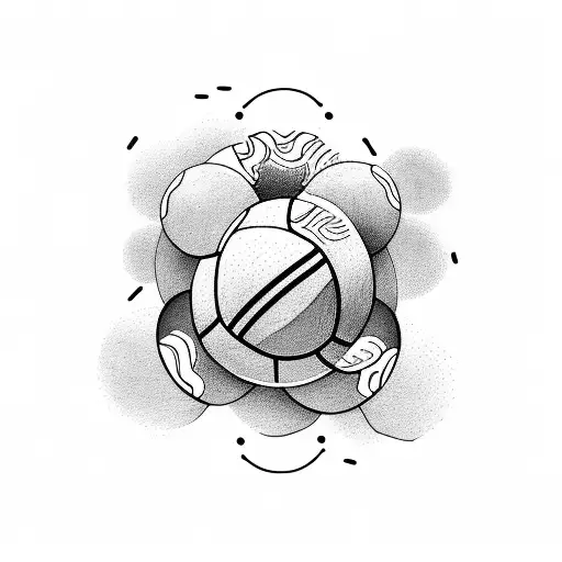 A Group Of Students Playing Volleyball With Chat Bubbles Above Them Filled With English Words