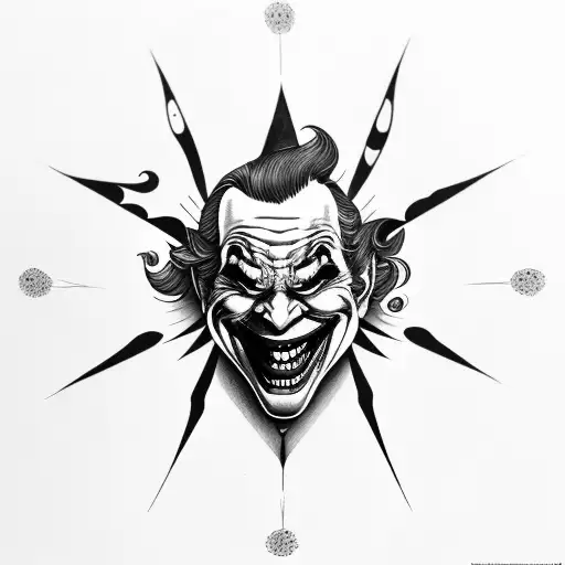 With It Use The Ha Ha Ha Ha Quote Of Joker And Life Circle Mandala