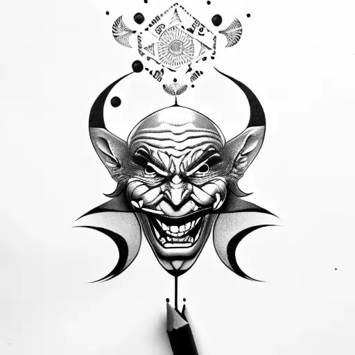 With It Use The Ha Ha Ha Ha Quote Of Joker And Life Circle Mandala