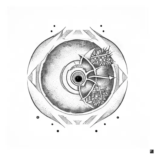 A Circle With Nothing In It Of Cmimping Plants With Thorns