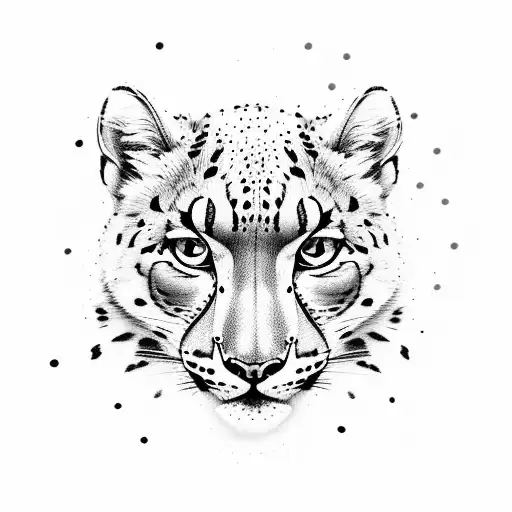 Mountain View With A Snowleopard