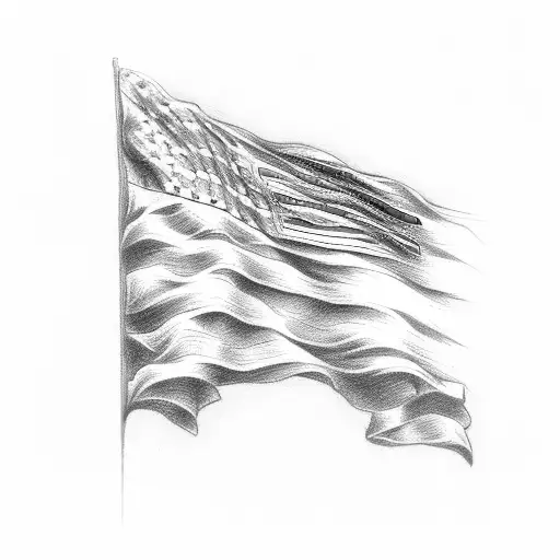 Christian Cross American Flag