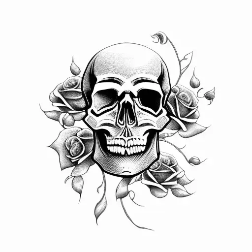 Skull And Roses