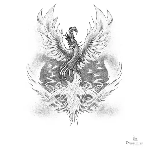 Phoenix Rising From The Ashes