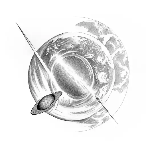 Typhoon And Sagittarius Sharing A Planet On One Hand
